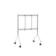 pedestal - TV-Stander - Moon Rollin - Chrome / Krom