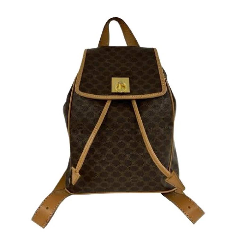Celine Vintage Pre-owned Vintage Rygsæk - Vintage - Dame - Brun - ONE SIZE - Uld