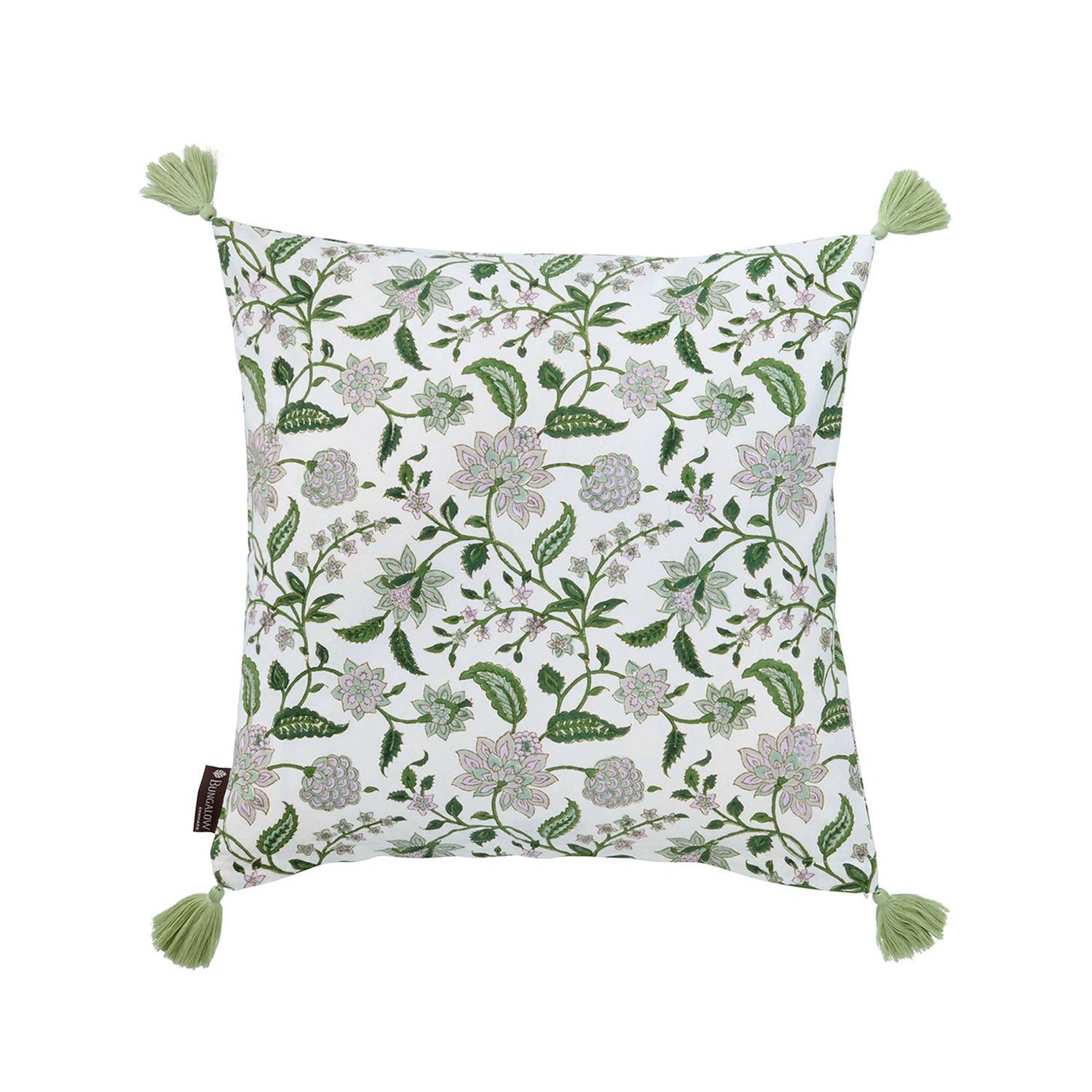 Kuddfodral Divya Parrot 50x50 cm - Grön