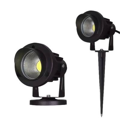 12-24V LED havelampe, 6W, sort, spyd, 450 lm, IP65, 3000K, aluminium - Nordlux
