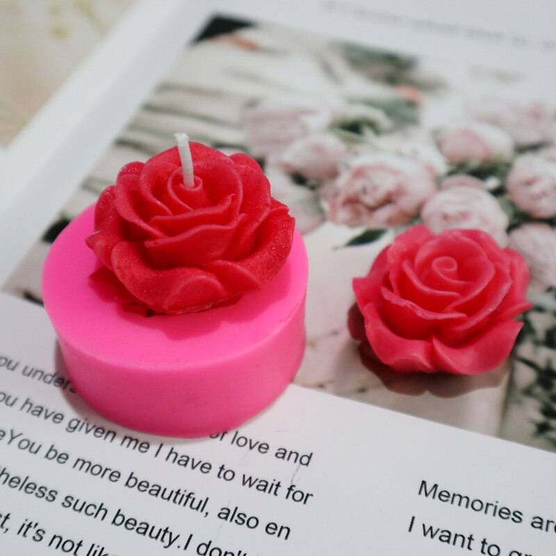 3d små bakformar gumpaste verktyg tårtform ros blomma silikonform fondant dekorera choklad kaka lera harts
