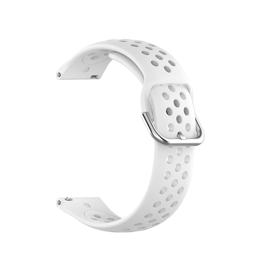 22mm -  4Run™ Silikone Løbe Sportsrem - Hvid