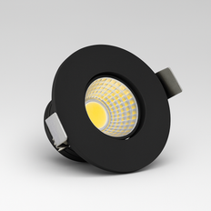 LEDlife Focu38 möbelspot infällning RA92 - Hål: Ø3,5 cm, Mått: Ø3,8 cm, Svart, 2W, 12V DC - Dimbar : Dimbar, Kulör : Neutral