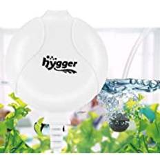 hygger syrepump för akvarium, mycket tyst akvarium, luftpump, buller lägre än 33 db, 1,5 W, kraftfull syrepump 420 ml/m, lämplig för fiskbassänger och nanoakvarier