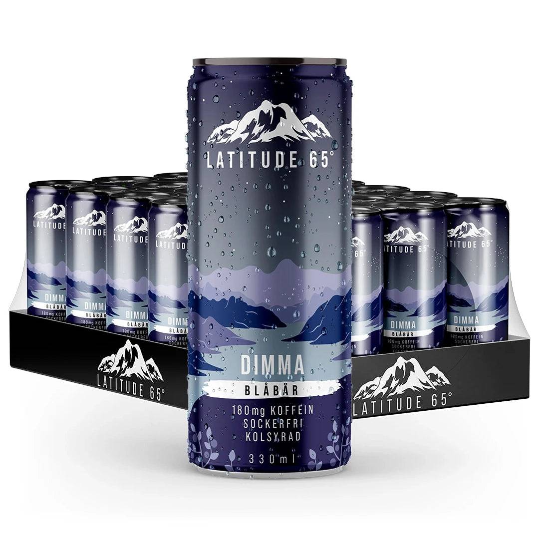 24 X Latitude 65 330 Ml Dimma - Blåbär