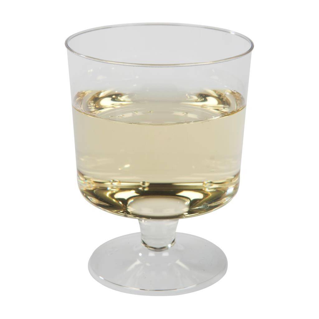 Plastikglas hvidvin klar 15 cl, 10 stk.