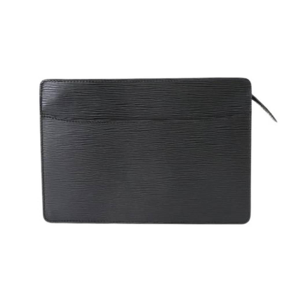 Louis Vuitton Vintage Pre-owned Vintage Epi Clutch - Vintage - Dame - Sort - ONE SIZE - Læder