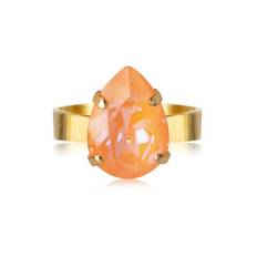 Caroline Svedbom Mini Drop Ring Guld / Peach Delite
