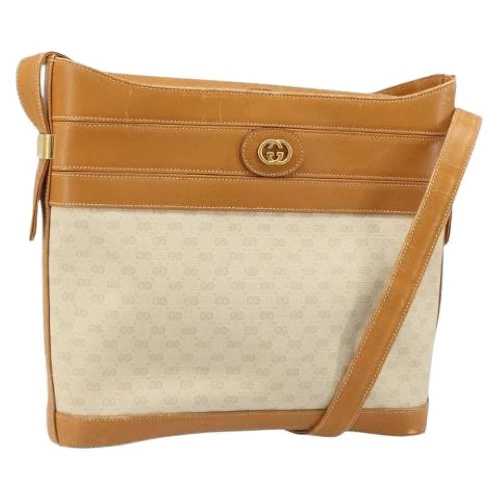 Gucci Vintage Pre-owned Vintage Skuldertaske - Vintage - Dame - Beige - ONE SIZE - Uld