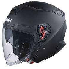 SMK GTJ Mat Sort Åben Scooter Hjelm S
