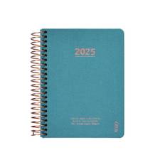 KOZO spiralbunden kalender 2025, A6 (105×148 mm) – Steel Blue - Blå