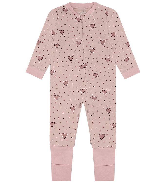 Hust and Claire Ullpyjamasdräkt/Viskos - HCManu - Dusty Rose m. - Hust and Claire - 1½ år (86) - Pyjamasdräkt