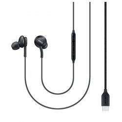 Samsung Original AKG Trådade Hörlurar med USB-C Kontakt Svart