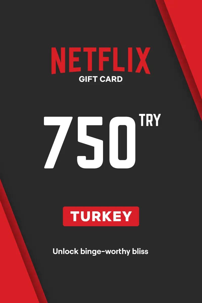 Netflix ₺750 TRY Gift Card (TR) - Digital Code.