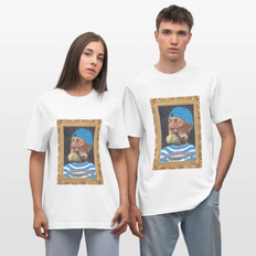 Poul Sømand - Unisex T-shirt - Bæredygtig kvalitets tøj med sjove tryk & designs - hvid / XS