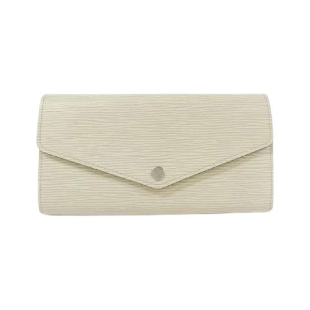 Louis Vuitton Vintage Pre-owned Lang pung (bi-fold) - Vintage - Dame - Hvid - ONE SIZE -