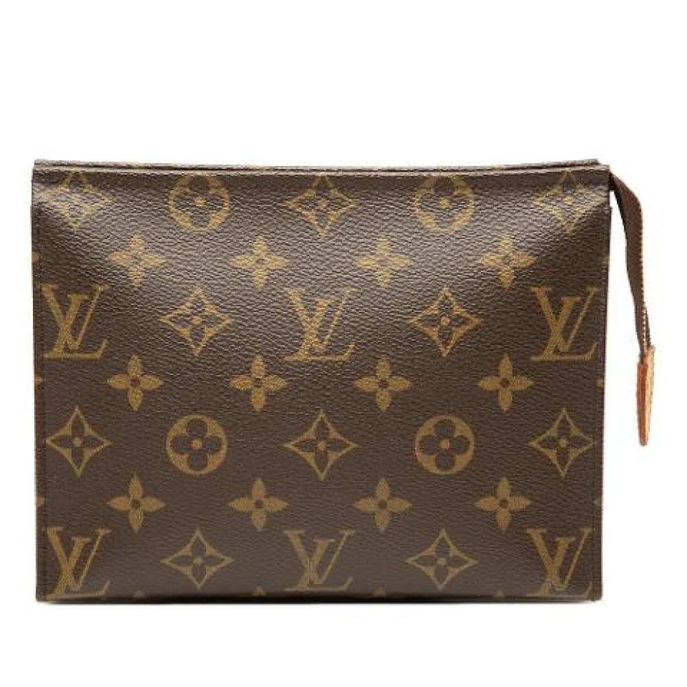Louis Vuitton Vintage Pre-owned Toiletry Pouch 19 - Vintage - Dame - Brun - ONE SIZE -