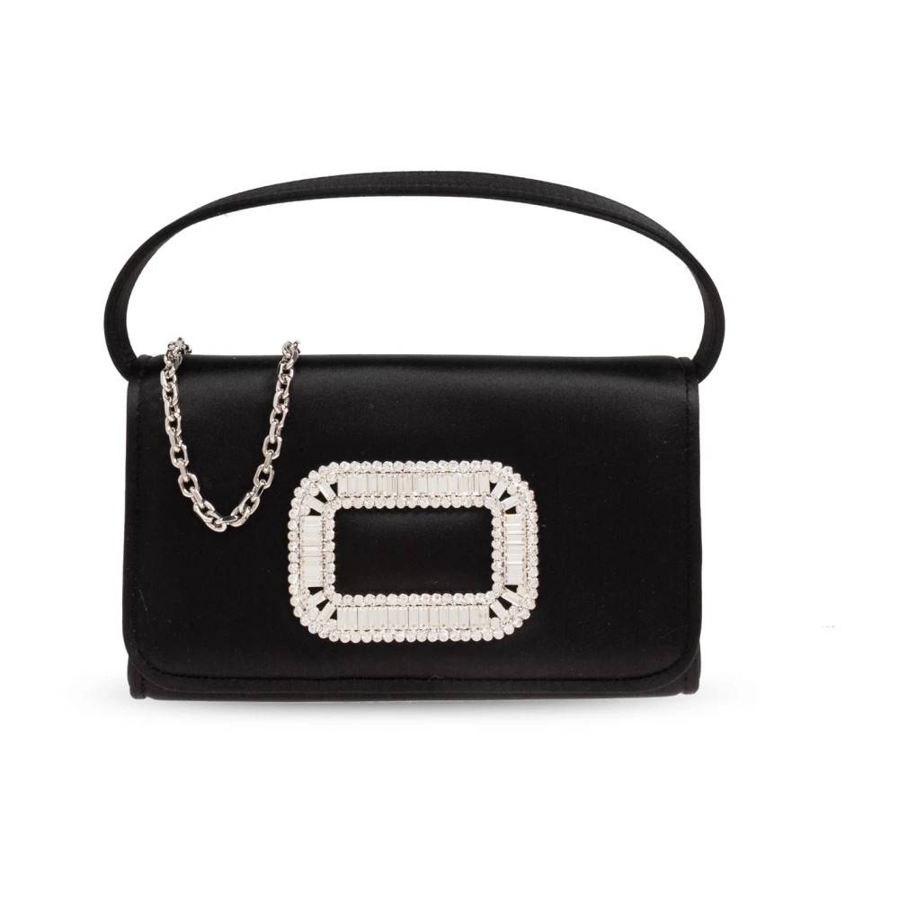 Roger Vivier Pilgrim Micro Håndtaske - Tasker - Dame - Sort - ONE SIZE - Uld