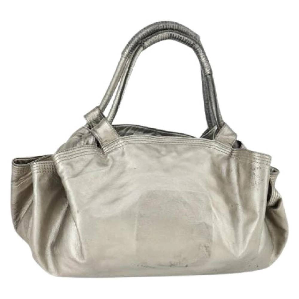 Loewe Pre-owned Pre-owned Læder Håndtaske - Vintage - Dame - Grå - ONE SIZE - Læder