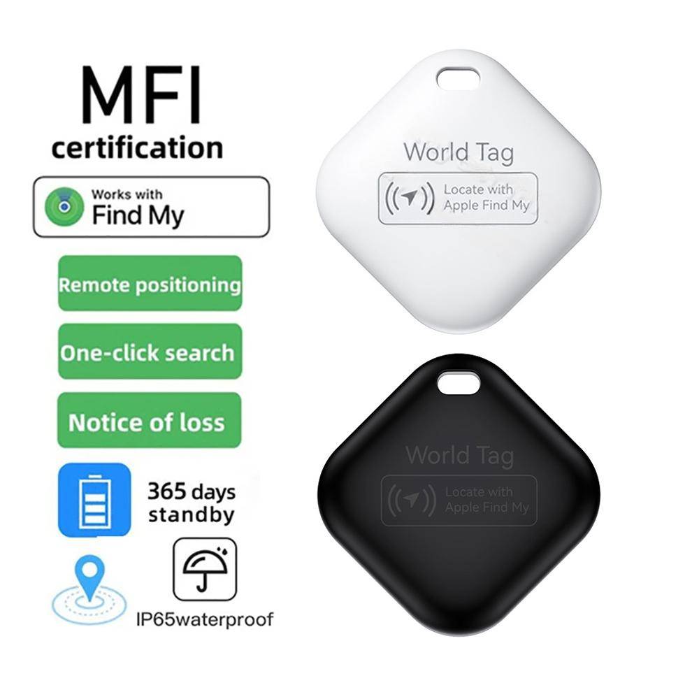 Mini spårningsenhet för Apple Hitta min nyckel Smart ITag Child Finder Pet Bil GPS Lost Tracker Smart Bluetooth Tracker IOS System svart