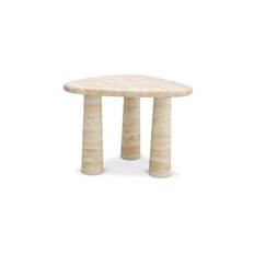 Larino sidobord travertine - Beige (L. 59 | W. 62 | H. 45 cm)