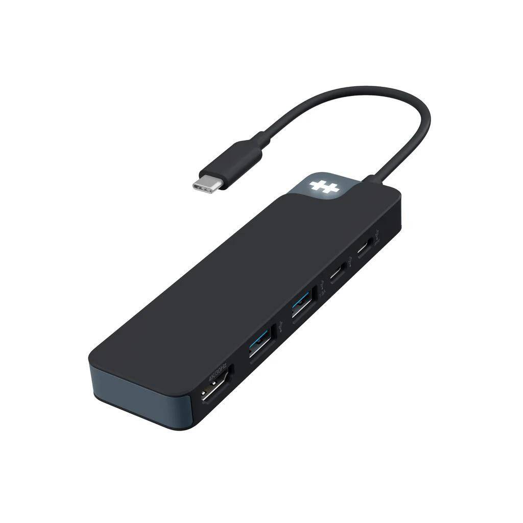 Hyper HyperDrive Flex USB-C Hub - 5 Porte, 4K Ultra HD - Sort