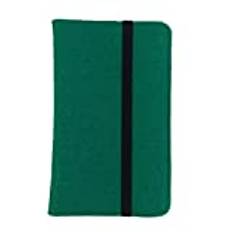 handy-point 9,1–10,1 tums organizer surfplatteväska av filt filtfodral filtfodral surfplattefodral skyddande väska skyddande fodral med kortfack, universum versal för surfplatta (9,1–10,1 tum, mörkgrön)