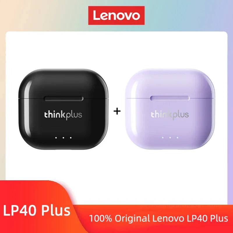 Lenovo LP40 II Wireless Noise Cancelling Earbuds - 2x Black Purple