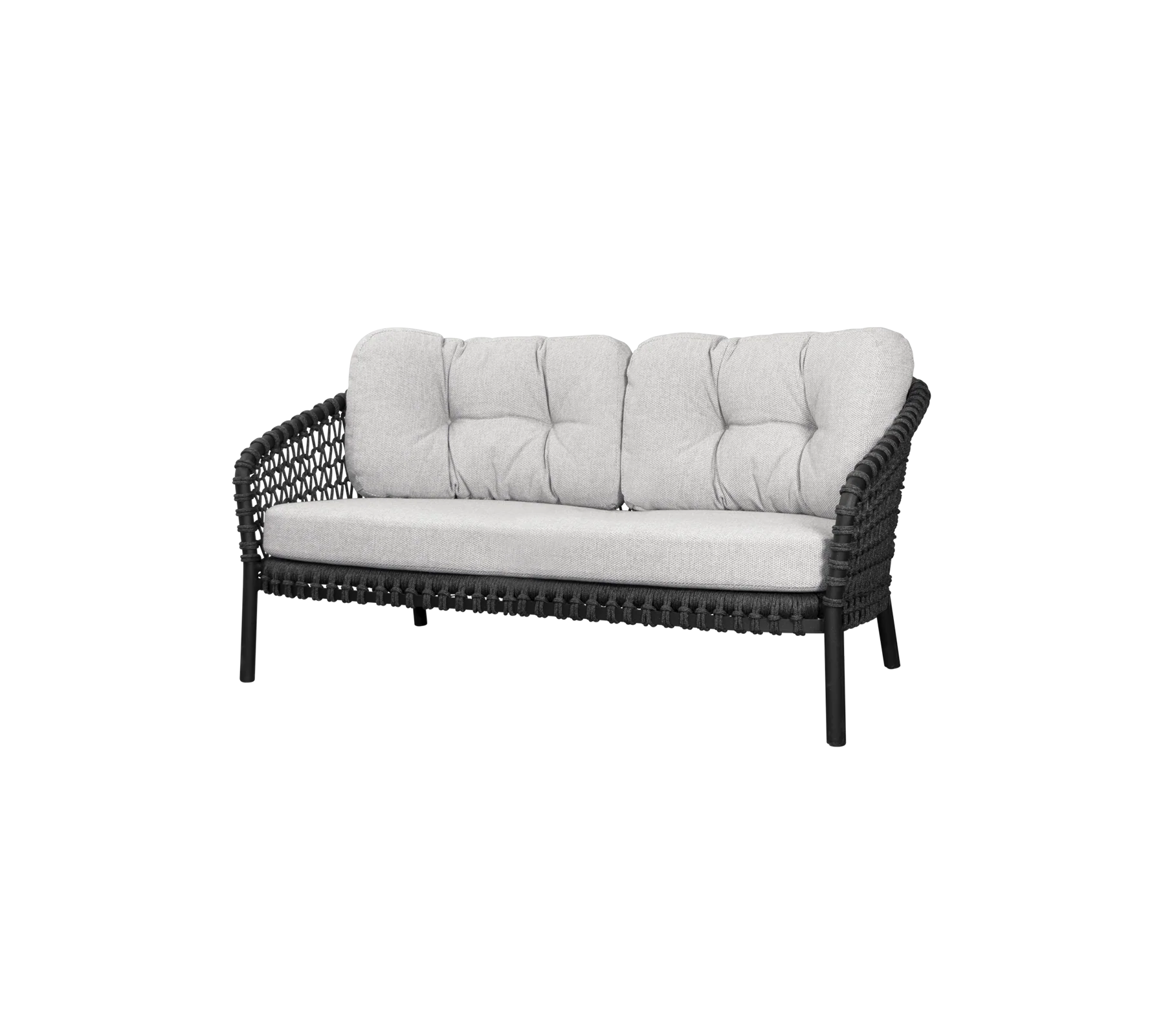 Ocean large 2-pers. sofa, soft rope fra Cane-line Light brown -Cane-line Wove w/QuickDry & Airflow - Jacobsen Plus
