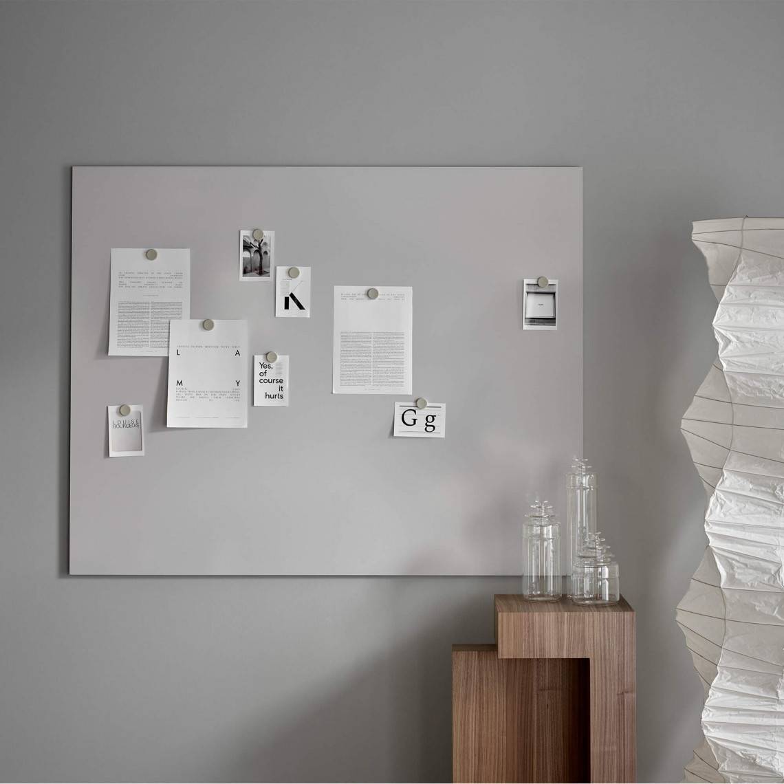 Whiteboard Air, Farve Grå, Størrelse B99 x H119 cm.