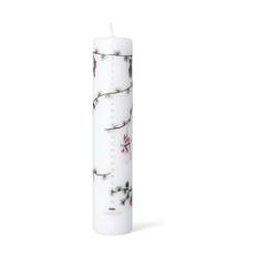 Kähler Hammershøj Jul Kalenderlys - Ø 5 x H 25 cm - Paraffin - Hvid