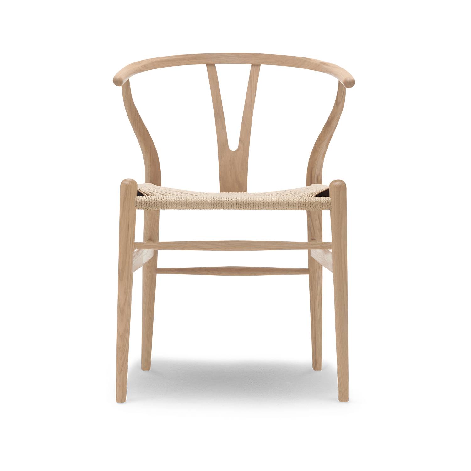 CH24 Y-stol af Hans J. Wegner - Eg hvidolie/naturflet.
