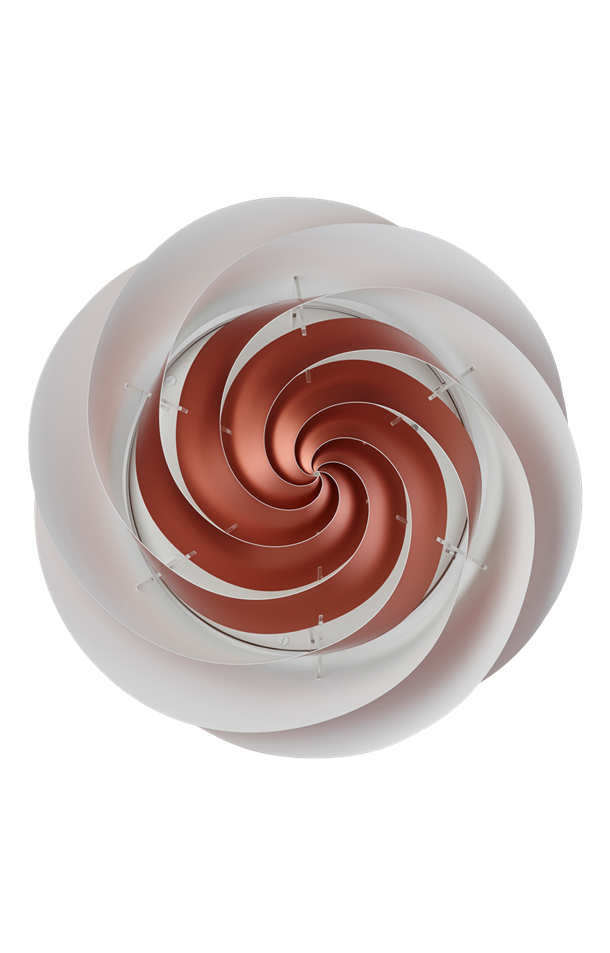 LE KLINT - SWIRL Loft/Væg - Medium kobber