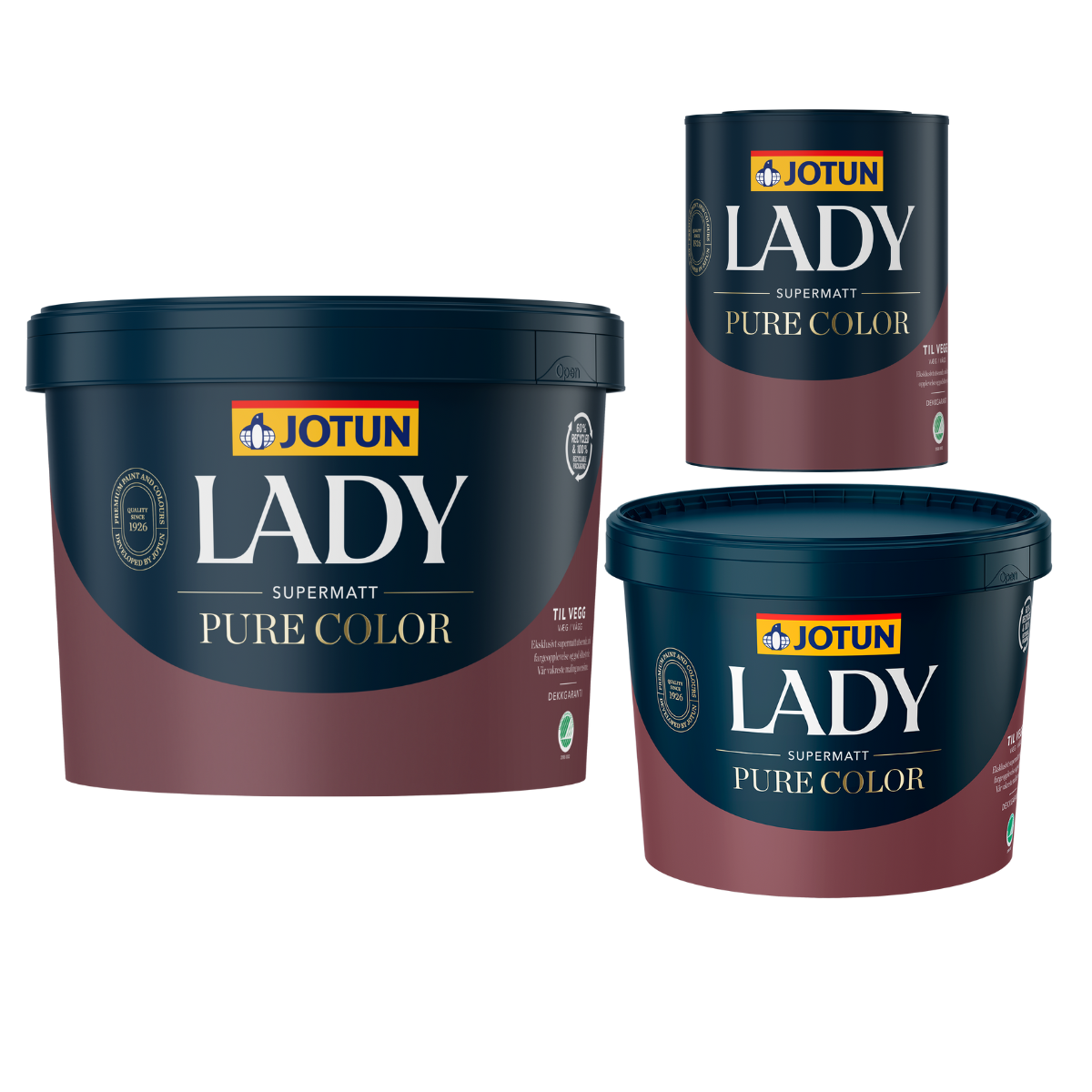 Jotun LADY Pure Color Vægmaling Supermat 01 - 9 ltr..