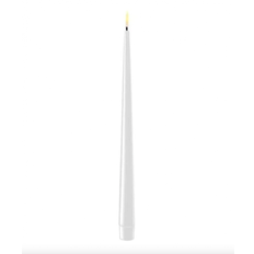 Deluxe Homeart - Set of 2 white LED candle H 28 cm