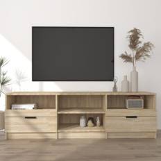 Tv-bänk sonoma-ek 150×33,5×45 cm konstruerat trä