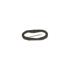 Liros Dyneema fald m/loop 10mm x 25 mtr grå/hvid