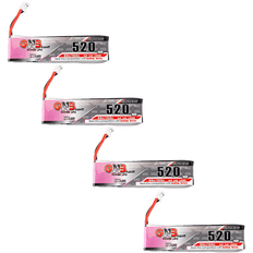 GNB 4 stk Gaoneng 3.8V 520MAh 80C 1S HV 4.35V Lipo Batteri PH2.0 Strømstik til Emax Tinyhawk Kingkong/LDARC TINY