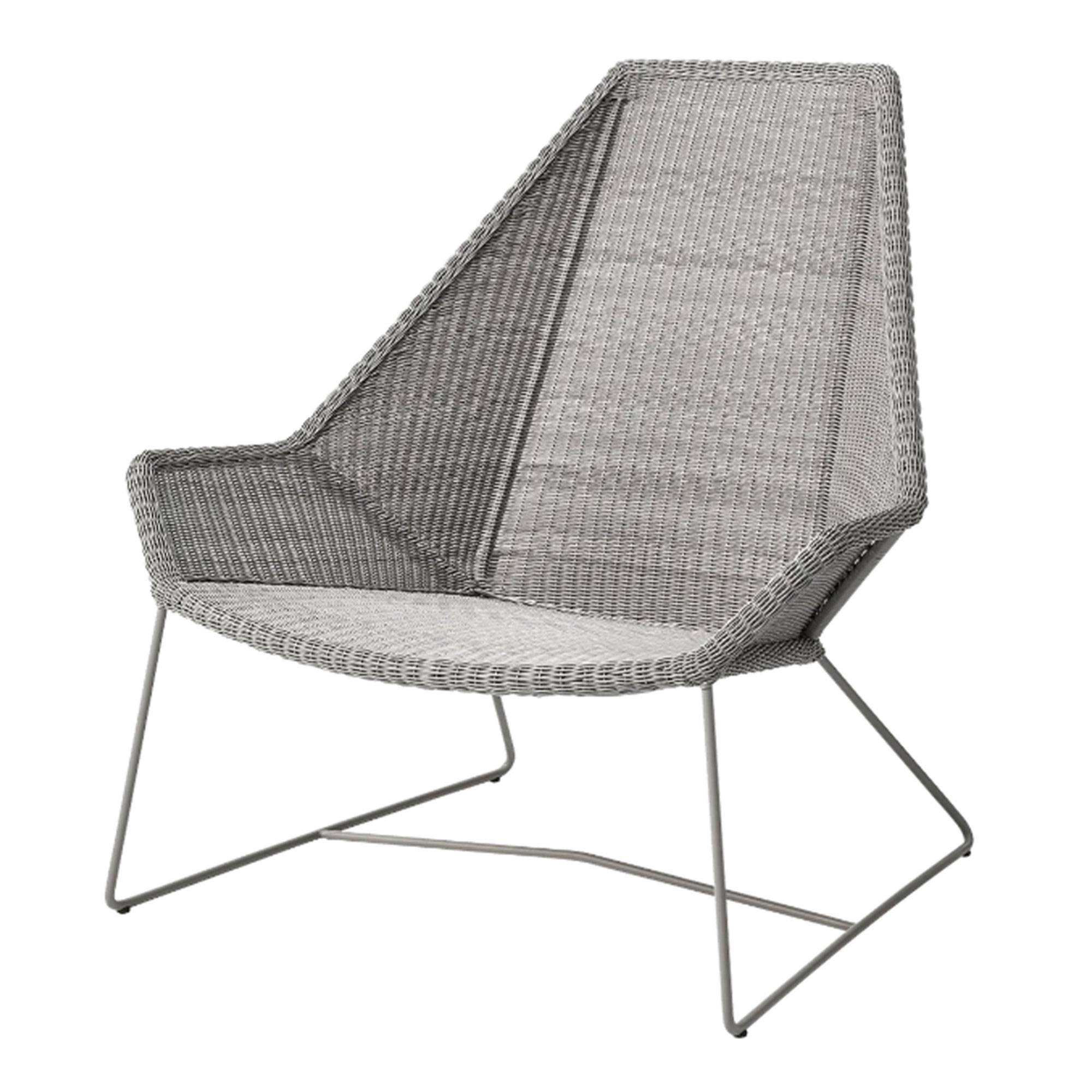 Breeze Highback Loungestol Taupe Ingen hynde.