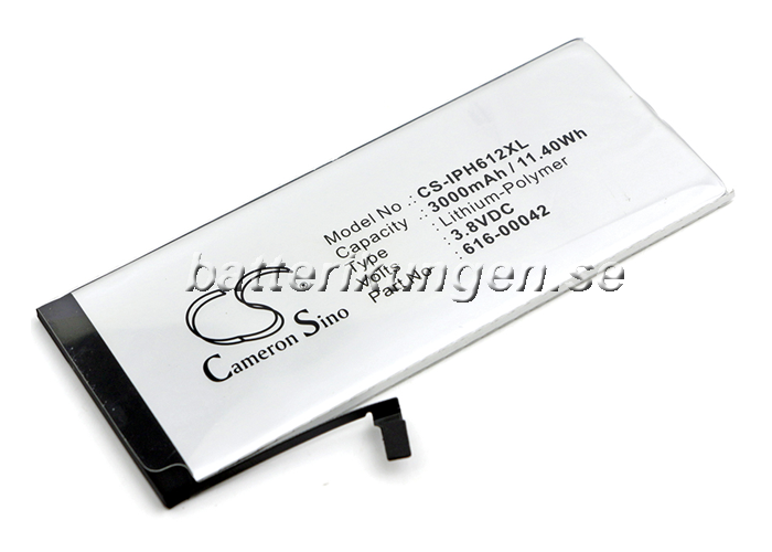 Batteri till Apple iPhone 6s Plus mfl - 3.000 mAh