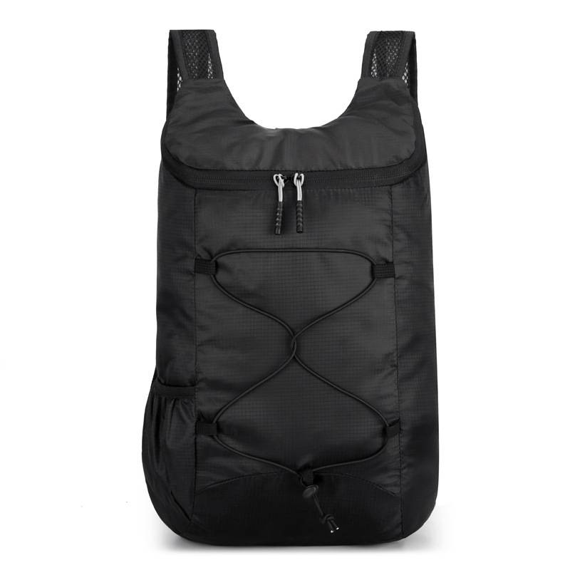 Hiking Bag Travel Outdoor Sports Solid Color Large Capacity Zipper Backpack Lightweight Foldable Storage Double Shoulder Bag, Birthday Gift, Christmas Gift, Valentine's Day Gift