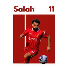 Salah Liverpool Fodbold Plakat