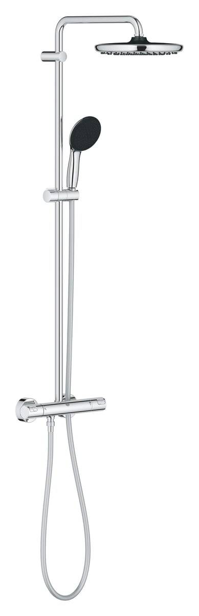 GROHE Vitalio Start 250 brusesystem med termostat til væg 8,5l krom.