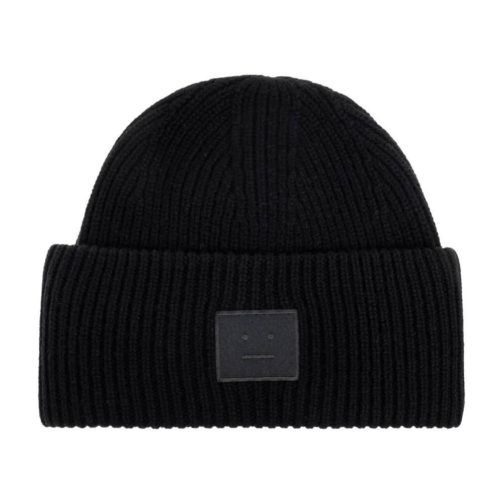 Acne Studios - Face Logo Beanie Accessoarer - unisex - ONE Size - Nylon