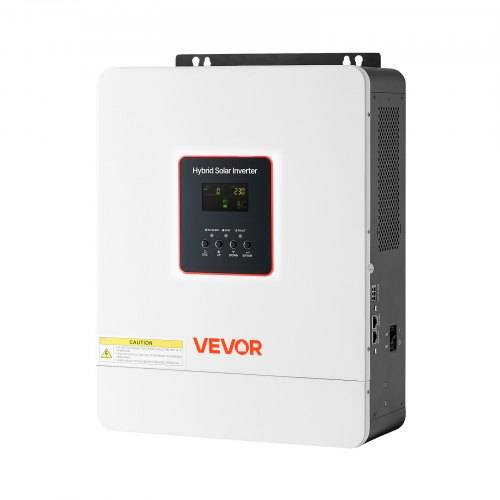 VEVOR 4000W Hybrid Solar Inverter, 24V DC to 230V AC, Pure Sine Wave Power Inverter Charger, with Built-in 120A MPPT Solar Controller, WiFi Module, Single-Phase, for Lead Acid Lithium Battery Off-Grid