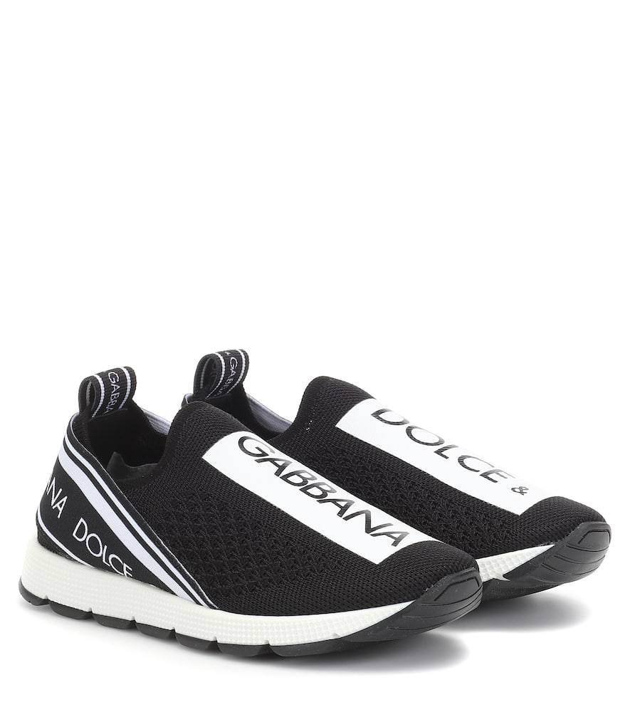 Dolce&Gabbana Kids Zapatillas Sorrento de malla - negro - EU 35