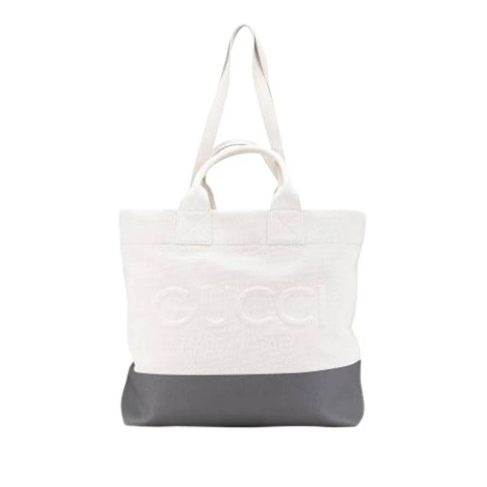 Gucci Vintage Pre-owned Canvas gucci-tasker - Vintage - Dame - Hvid - ONE SIZE -