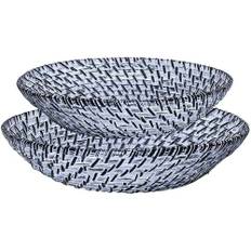 GreenGate Breadbasket Round Bianca Black Set of 2
