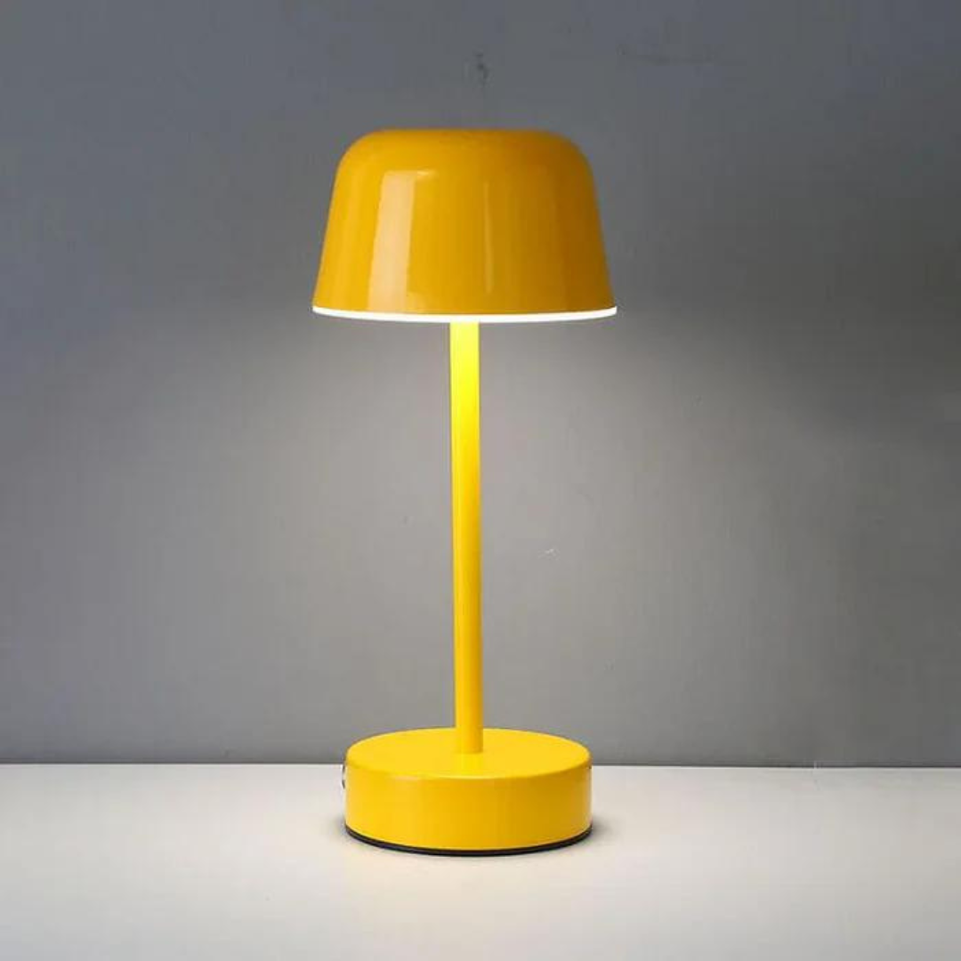 Elegant Justerbar Bordslampa med 3 Ljusfärger - Gul