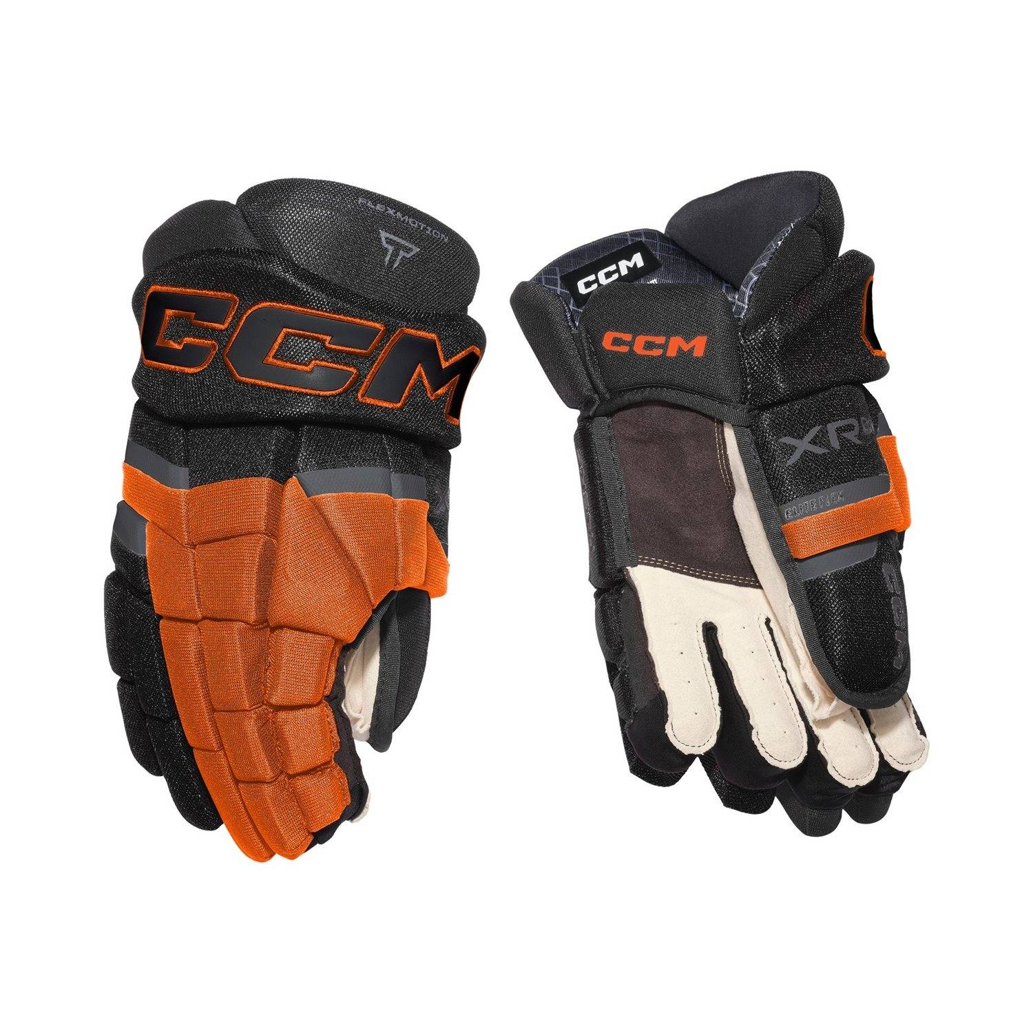 CCM Hockeyhandskar Tacks XR80 Jr Black/Orange